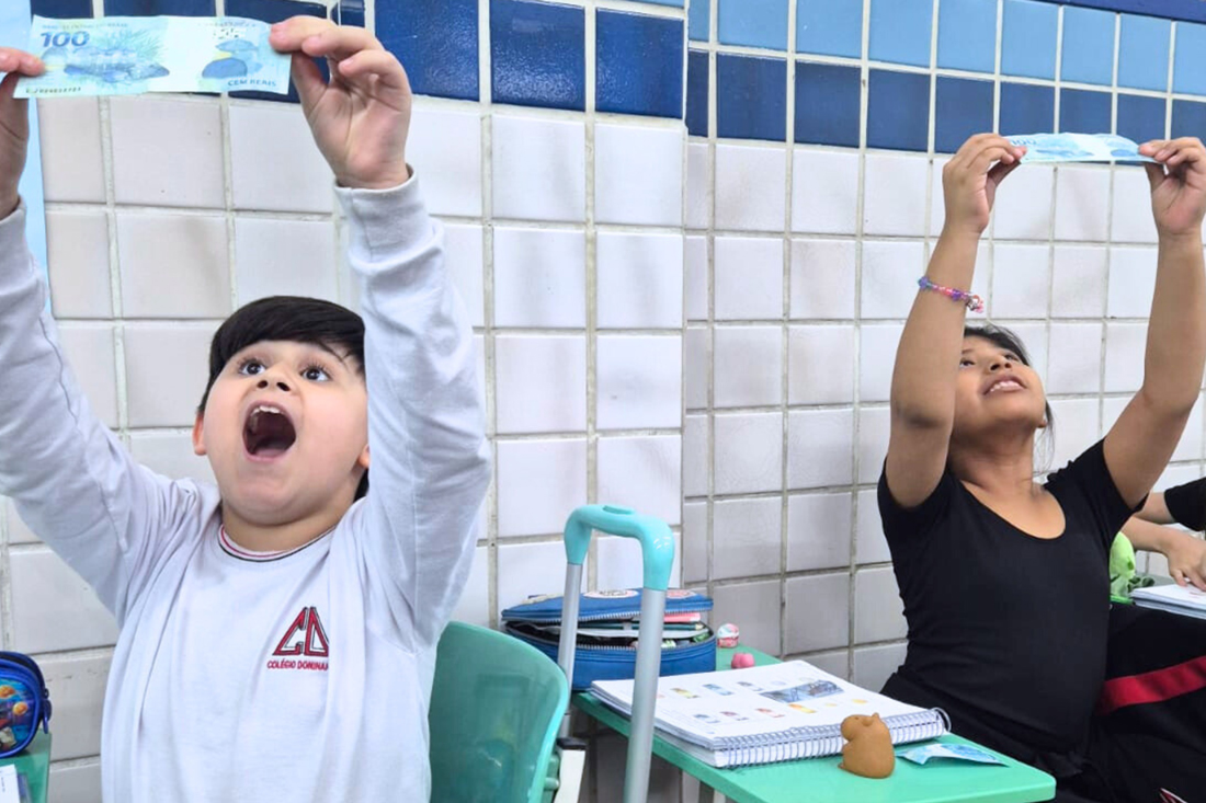 24/9/2025 – Aprendendo sobre as notas do Real (R$) – 3º ano A